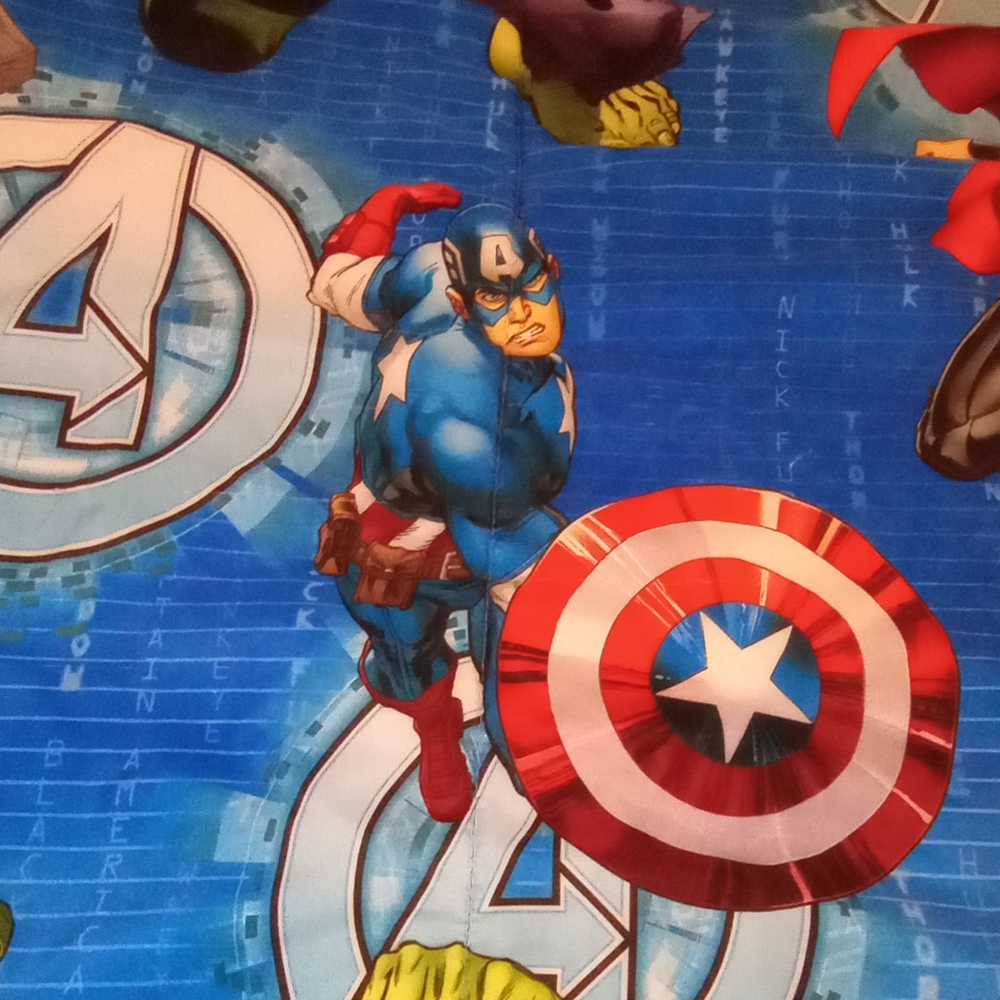 Marvel Avengers Kids Blanket 84" x 62" Captain America-Hulk-Thor Both Sides